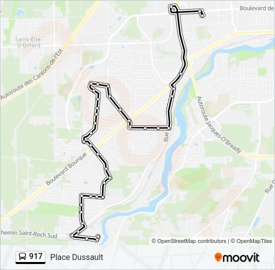 917 Bus Line Map