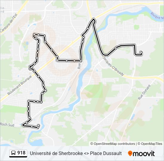 918 Bus Line Map