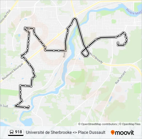 918 Bus Line Map