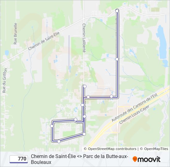 770 bus Line Map