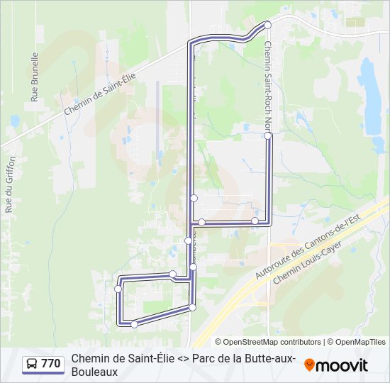 Plan de la ligne 770 de 