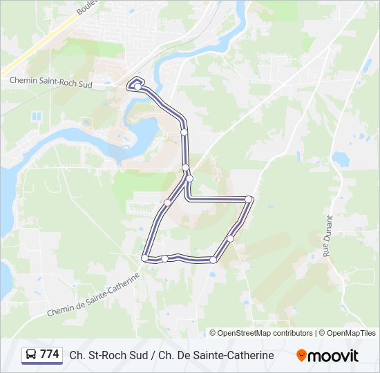 Plan de la ligne 774 de 
