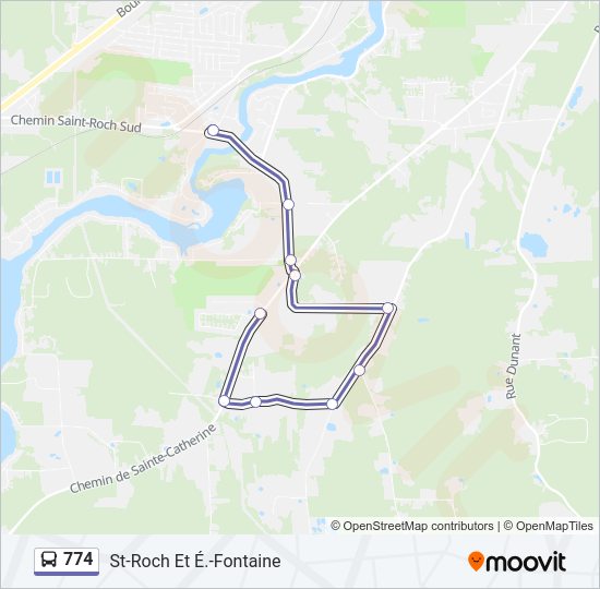 Plan de la ligne 774 de 