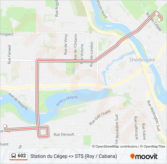 602 Bus Line Map