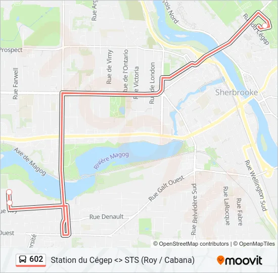602 Bus Line Map