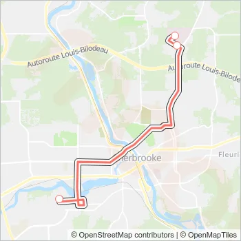604 Bus Line Map