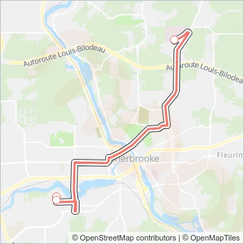 604 Bus Line Map