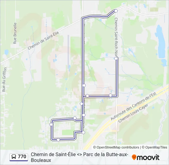 770 Bus Line Map