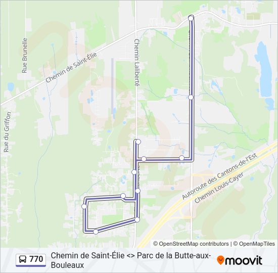770 Bus Line Map