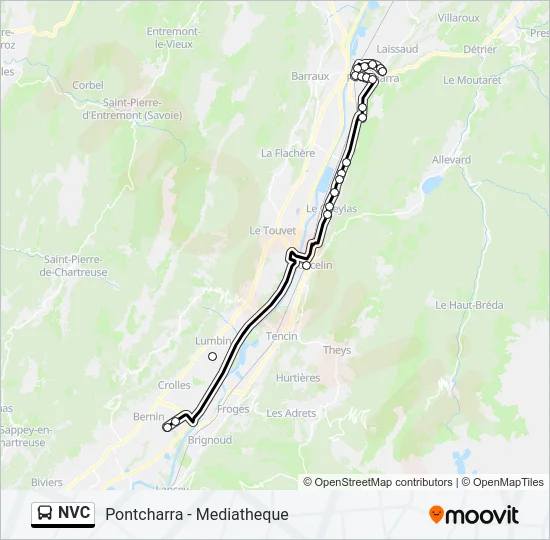 NVC Bus Line Map