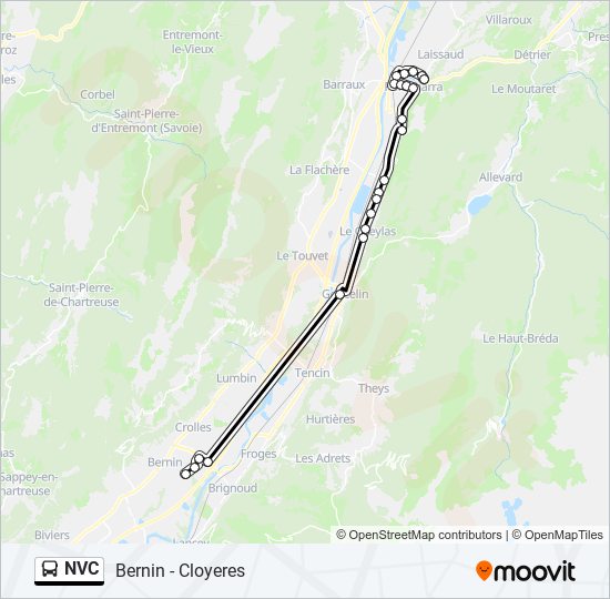 NVC bus Line Map