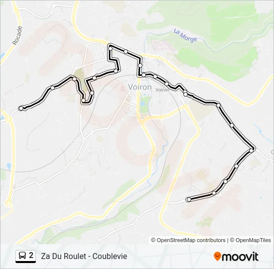 2 Bus Line Map