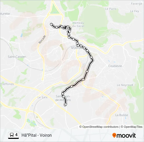 4 Bus Line Map