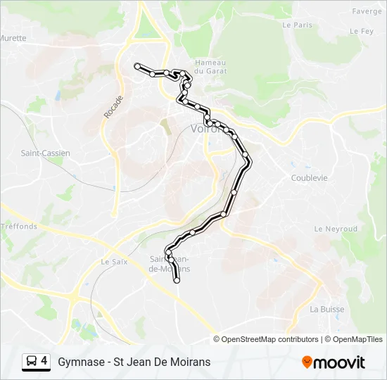 4 Bus Line Map