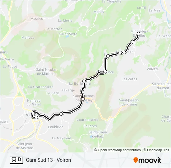 D Bus Line Map