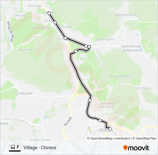 F Bus Line Map