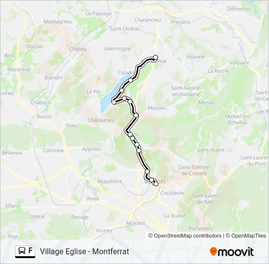 F Bus Line Map
