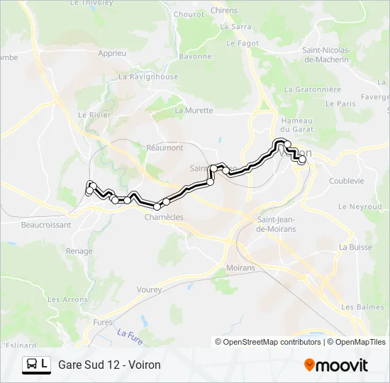 L Bus Line Map