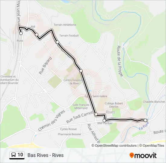 10 Bus Line Map