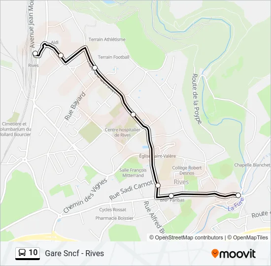 10 Bus Line Map