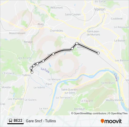 BE22 Bus Line Map