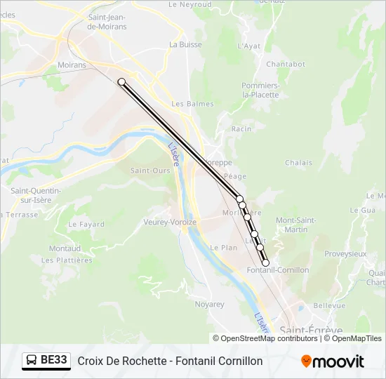 BE33 Bus Line Map