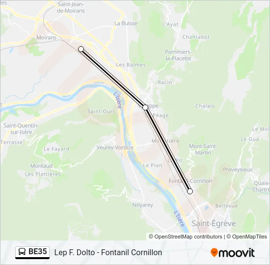 BE35 Bus Line Map
