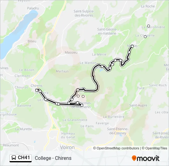 CH41 Bus Line Map