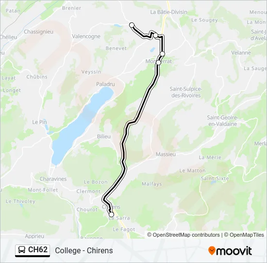 CH62 Bus Line Map