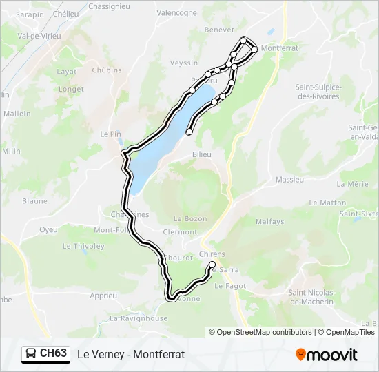 CH63 Bus Line Map