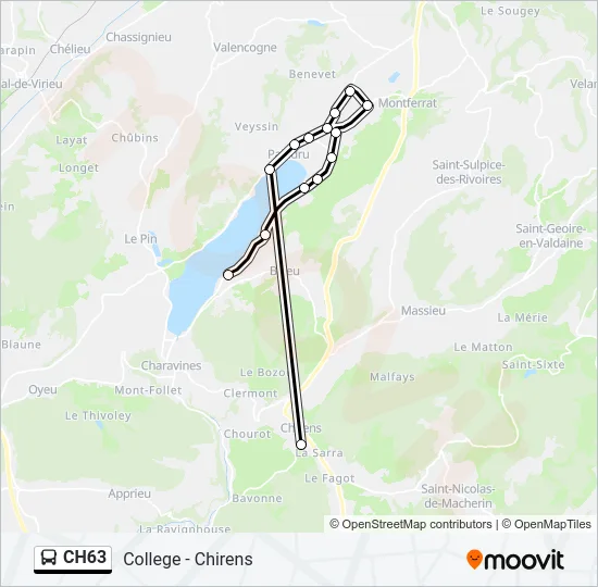 CH63 Bus Line Map