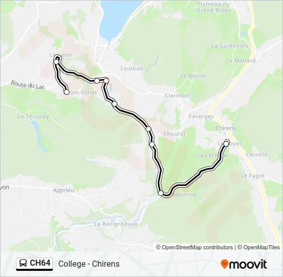 CH64 Bus Line Map