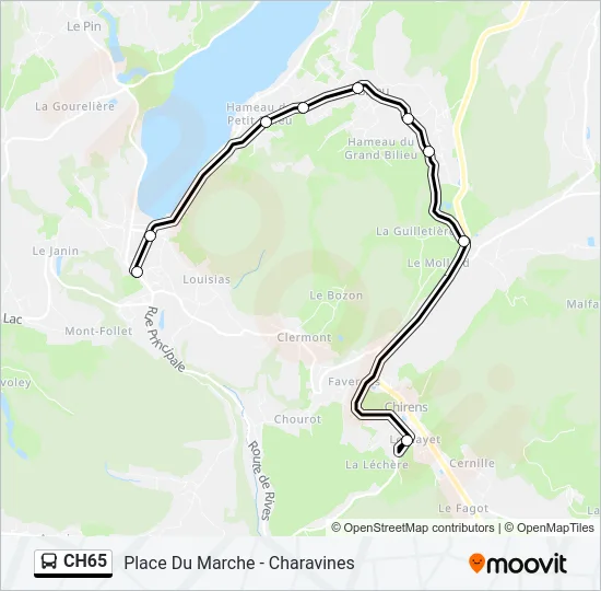 CH65 Bus Line Map