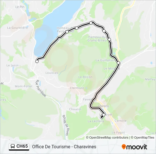 CH65 Bus Line Map