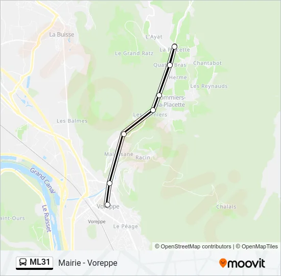 ML31 Bus Line Map