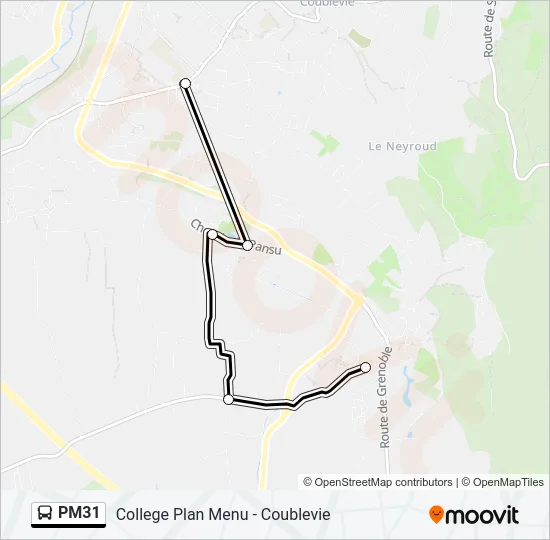 PM31 Bus Line Map