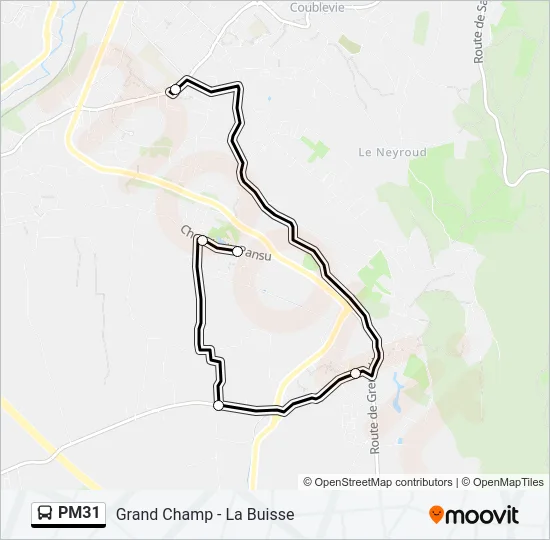 PM31 Bus Line Map