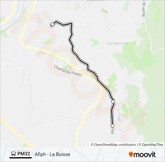 PM32 Bus Line Map