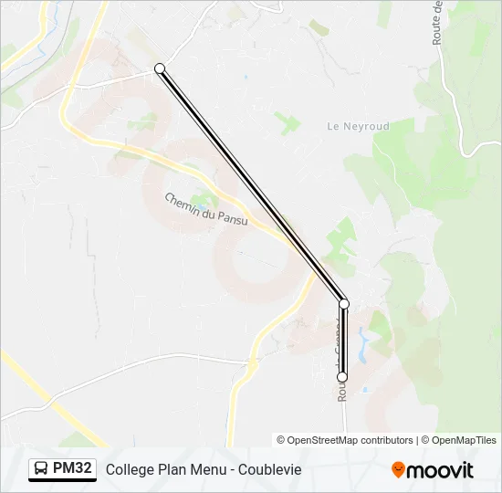 PM32 Bus Line Map