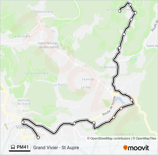 PM41 Bus Line Map
