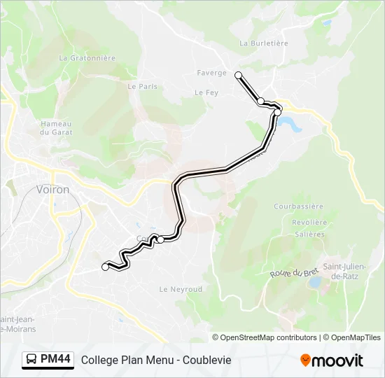 PM44 Bus Line Map