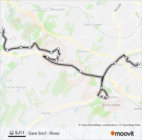 SJ11 Bus Line Map