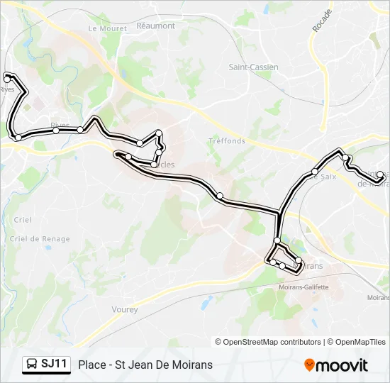 SJ11 Bus Line Map