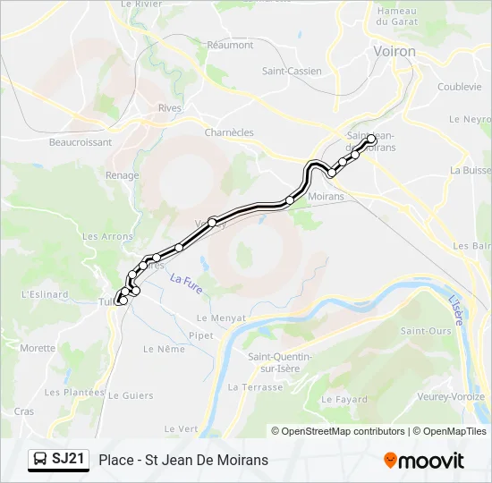 SJ21 Bus Line Map