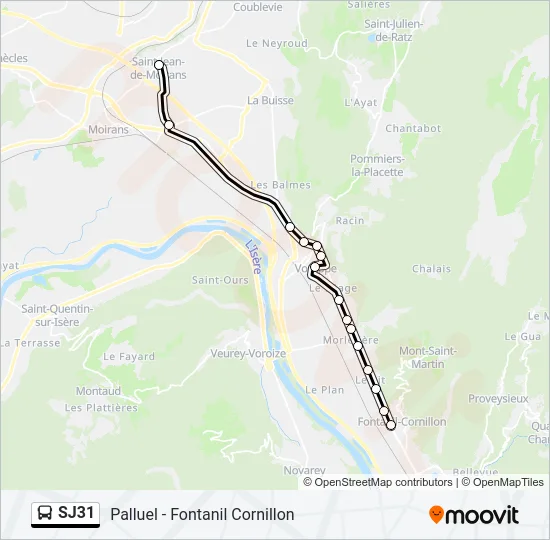 SJ31 Bus Line Map
