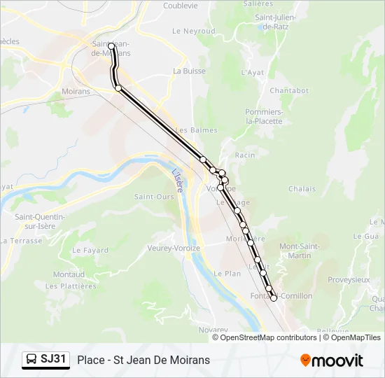 SJ31 Bus Line Map