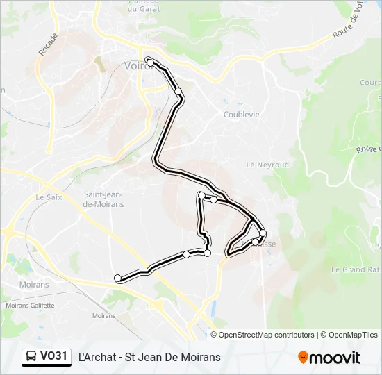 VO31 Bus Line Map