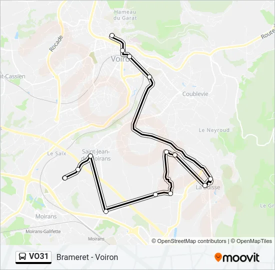 VO31 Bus Line Map