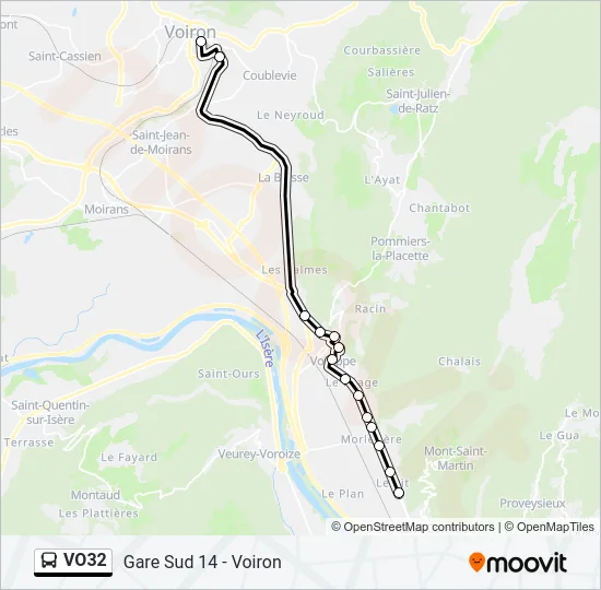 VO32 Bus Line Map