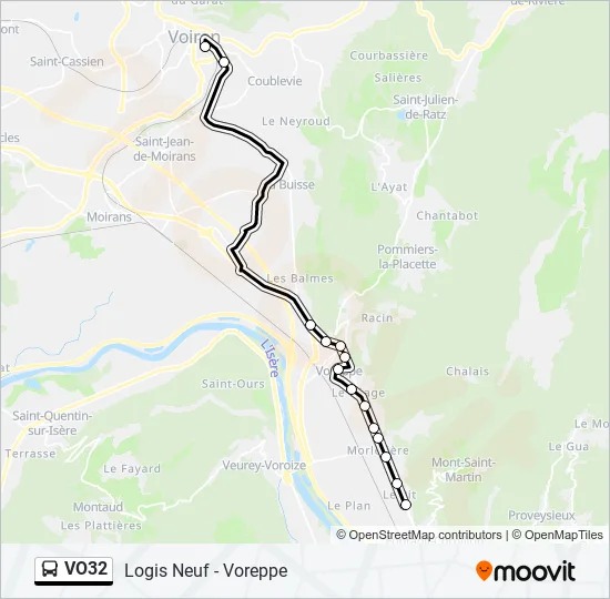 VO32 Bus Line Map
